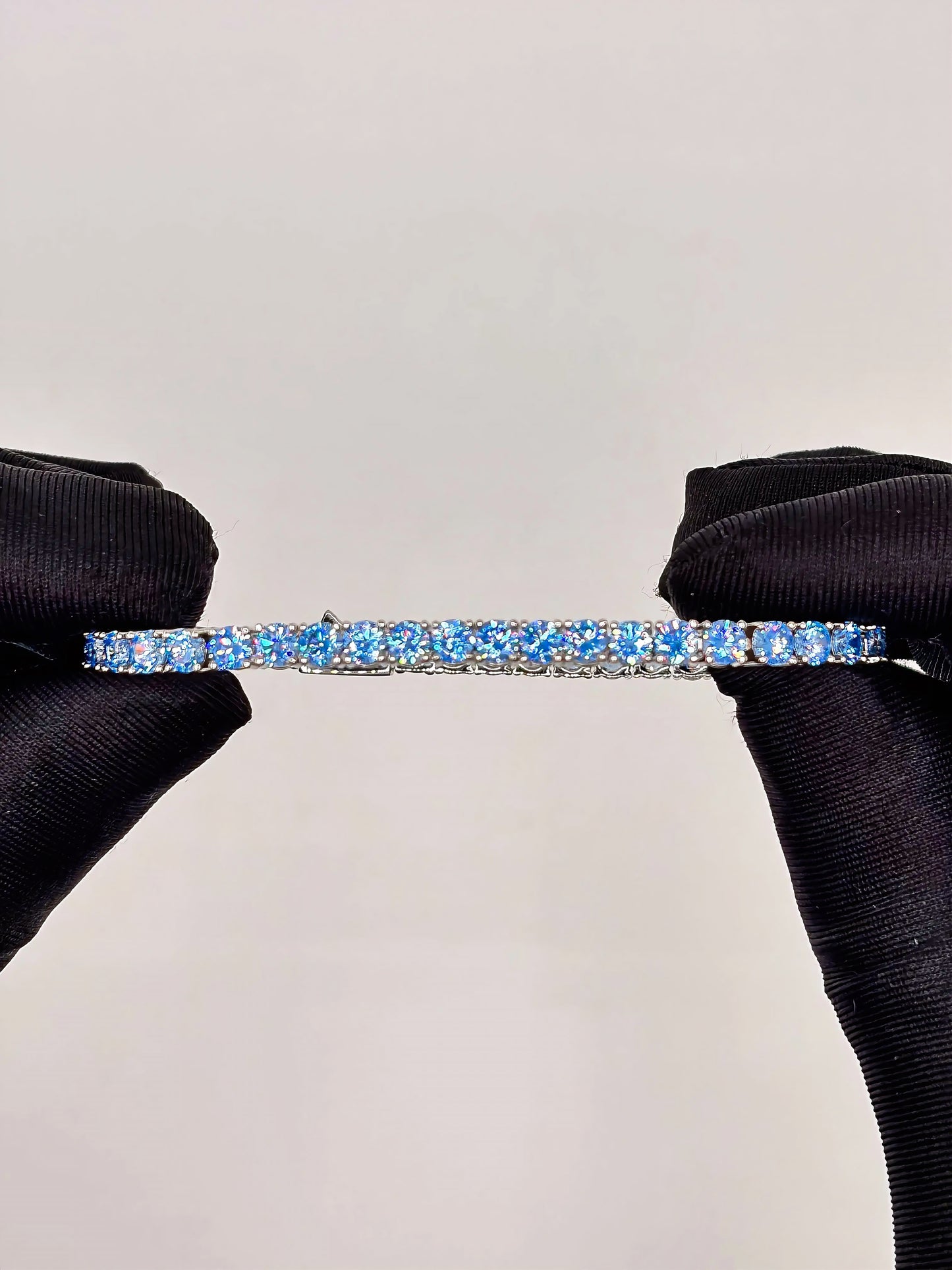 Aqua Blue Tennis Bracelet