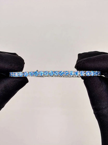 Aqua Blue Tennis Bracelet