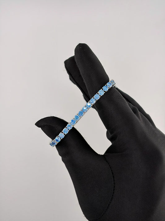 Aqua Blue Tennis Bracelet